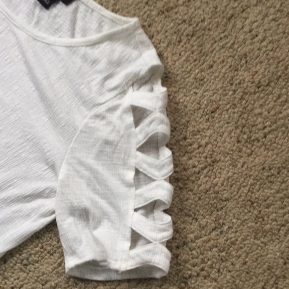 Iz Byer Short White Top - Picture 3 of 7